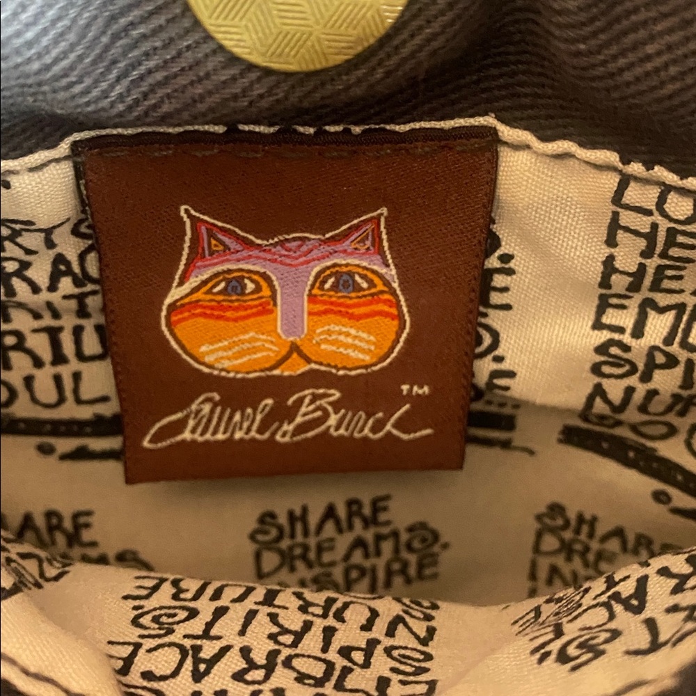 Laurel Burch NWT Tapestry Cat 🐈 Print 6” x 8” Lined Crossbody Bag - Picture 9 of 13